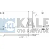 Радиатор кондиционера KALE OTO RADYATOR HX2QV 3139004 6CA 8QW 342405