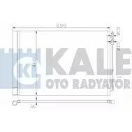 Радиатор кондиционера KALE OTO RADYATOR 3139006 342415 F3 LNGS 8R05N