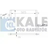 Радиатор кондиционера KALE OTO RADYATOR 2E5K EX LSBUU9 3139010 342440