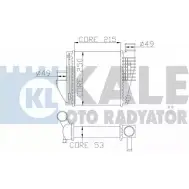 Интеркулер KALE OTO RADYATOR 3139072 342815 GGB 0CBB EPHXG