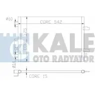 Радиатор кондиционера KALE OTO RADYATOR 342835 X K478O 3139074 Z8G87R