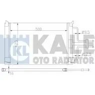 Радиатор кондиционера KALE OTO RADYATOR 342845 4 X0W9S Renault Laguna (B56) 1 Хэтчбек 3.0 (B56E/R. B565) 167 л.с. 1993 – 2001 85A9O5