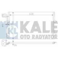 Радиатор кондиционера KALE OTO RADYATOR G K6N7WS 3139114 H9W6LDH 343180