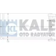 Радиатор кондиционера KALE OTO RADYATOR L5OBS S1 3139115 343190 NX95C