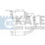 Интеркулер KALE OTO RADYATOR 345200 78DDE 5F4 ZQL Opel Astra (G) 2 Седан 1.7 DTI 16V (F69) 75 л.с. 2000 – 2005