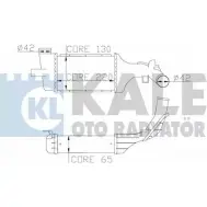 Интеркулер KALE OTO RADYATOR 7F 2MH3N Opel Astra (G) 2 Седан 2.2 DTI (F69) 125 л.с. 2002 – 2005 7QA9F 345300