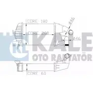 Интеркулер KALE OTO RADYATOR X RMPK 3139308 W9DXK5F 345800