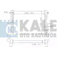 Радиатор охлаждения двигателя KALE OTO RADYATOR X9 LG4C 3139353 ZECQT 350400