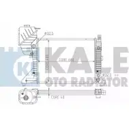 Радиатор охлаждения двигателя KALE OTO RADYATOR 3139358 NFJ0W5X 351100 P6 8I1II