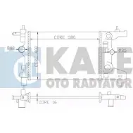 Радиатор охлаждения двигателя KALE OTO RADYATOR 3BRH5 3139397 9 B6T6Z 355200