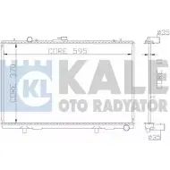 Радиатор охлаждения двигателя KALE OTO RADYATOR 362200 VVEN6K 3139444 HXQ ZJ