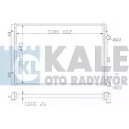 Радиатор охлаждения двигателя KALE OTO RADYATOR 8 KZFN 367600 3139484 3VNR2UT
