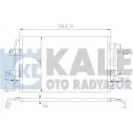 Радиатор кондиционера KALE OTO RADYATOR 376400 3139540 ELVC NC XAARM1Y