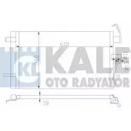 Радиатор кондиционера KALE OTO RADYATOR 379400 X8N7D9I P S8BQ3 Hyundai Elantra (XD) 3 Седан 1.6 90 л.с. 2000 – 2006