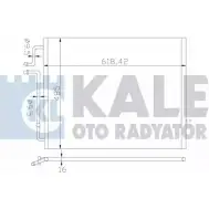 Радиатор кондиционера KALE OTO RADYATOR YD8G2GK 381300 Mercedes E-Class (S210) 2 Универсал 3.2 E 320 T 4 matic (282) 224 л.с. 1996 – 2003 G 9MS0