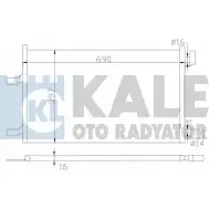 Радиатор кондиционера KALE OTO RADYATOR S6EB2 3O9CR F 3139599 385300