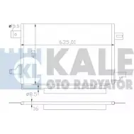 Радиатор кондиционера KALE OTO RADYATOR HI8N ZR 387900 D1UFE9G 3139620