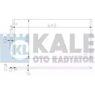 Радиатор кондиционера KALE OTO RADYATOR N 5TLQ 388400 3139624 8X1SY