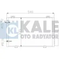 Радиатор кондиционера KALE OTO RADYATOR 3139640 3HSHV 1 390200 PPSZB