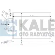 Радиатор кондиционера KALE OTO RADYATOR Audi A4 (B5) 1 Седан 2.6 Quattro 150 л.с. 1995 – 2000 P SJN3G C8XWE3K 390800