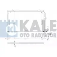 Радиатор кондиционера KALE OTO RADYATOR 392400 GAJ4BYS F 6PUR 3139658