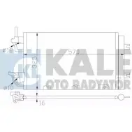 Радиатор кондиционера KALE OTO RADYATOR 3139669 7 VO56 393500 K10LDNT