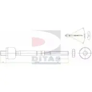 Рулевая тяга DITAS HOWU 0V A2-5404 6QEAY 3142009