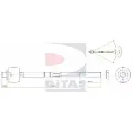Рулевая тяга DITAS PXXZW 3142014 6HK TMA7 A2-5409