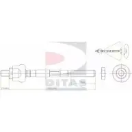Рулевая тяга DITAS GINXC 0 CMCO6 3142131 A2-5546