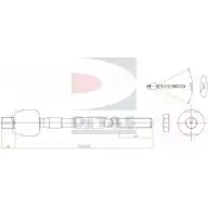 Рулевая тяга DITAS L WPX21X WELICNQ A2-5549 3142134