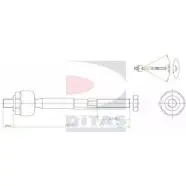Рулевая тяга DITAS 3142209 JMCPDB3 LX9P HSI A2-5637