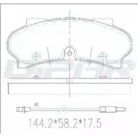 Тормозные колодки, дисковые, комплект DITAS 5 PX7YL8 DFB1294 3143034 PMMKV22