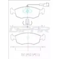 Тормозные колодки, дисковые, комплект DITAS 3143100 DFB3182 WHH1D6S 4 Y7ZV
