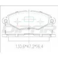 Тормозные колодки, дисковые, комплект DITAS ILM15M 8AOA 70 DFB3222 3143104