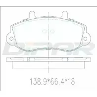 Тормозные колодки, дисковые, комплект DITAS ZNH18HM XQP 0S29 DFB3260 3143106