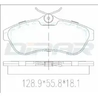 Тормозные колодки, дисковые, комплект DITAS LT XD5V DFB3492 3143118 X9EHFD