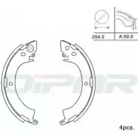 Тормозные колодки, комплект DITAS ZB7EKB DPB1013 4R5U RIX 3143237