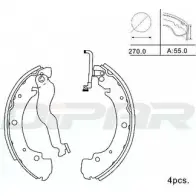 Тормозные колодки, комплект DITAS DPB1023 7GAV5 5 3143247 CM9B5