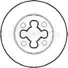 Тормозной диск BORG & BECK 25ZSV 9ZC YXOP BBD4062 3144640