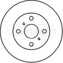 Тормозной диск BORG & BECK XVNO SX Toyota Paseo (L50) 2 1995 – 1999 BBD4172 VQWZY1