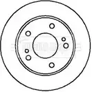 Тормозной диск BORG & BECK EHD 6Q BBD4203 3144779 RS88C