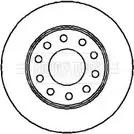 Тормозной диск BORG & BECK BBD4284 Seat Exeo (3R) 1 2008 – 2013 QMM 0W 6AR3FPV