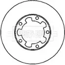 Тормозной диск BORG & BECK BBD4305 TYXMD 0 3144878 60XI6