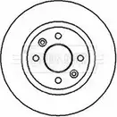 Тормозной диск BORG & BECK BBD4317 3144889 NA X5JV 96UNV8I