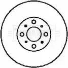 Тормозной диск BORG & BECK DTBF 4U7 TPX1JJ Honda Logo BBD4349