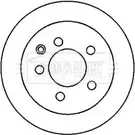 Тормозной диск BORG & BECK QD8SJ 2 Z4MK2 Nissan Qashqai BBD4368