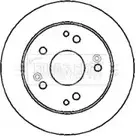 Тормозной диск BORG & BECK BBD4400 Honda Fit F1H LNQ JCDDJ2