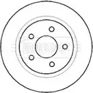 Тормозной диск BORG & BECK BBD4403 9VKZBCT H7HGU 0V 3144973