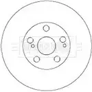 Тормозной диск BORG & BECK 7O 5D3X 3145024 BBD4456 74CRWR