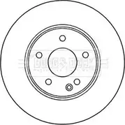 Тормозной диск BORG & BECK RAV6Q Mercedes CLK G OX2X BBD4470